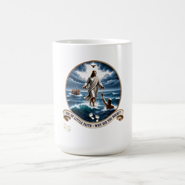 Caneca De Café Christian Miracle Gift Set: Walk On Water Apparel (Centro)