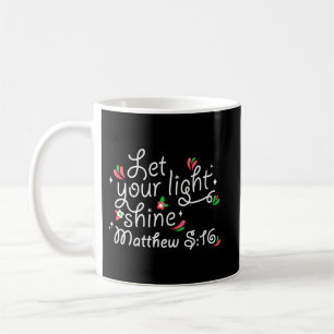 Caneca De Café Christian Mug - Deixe Sua Luz Brilhar