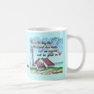 Caneca De Café Christian Rejoice Lighthouse