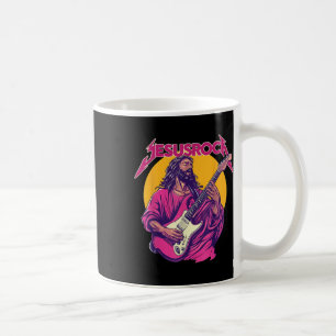 Caneca De Café Christian Retro Funny Cote Jesus Rock Música Básic