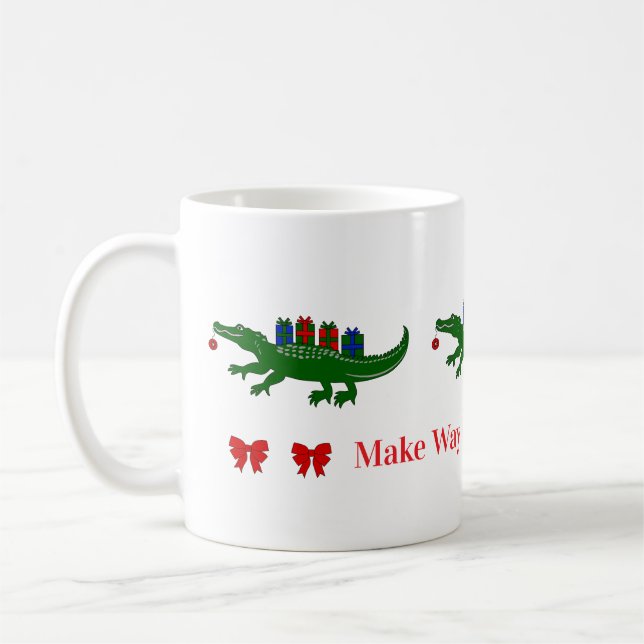 Caneca De Café Christmas Alligator Mug (Esquerda)