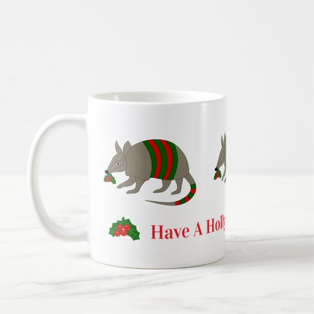 Caneca De Café Christmas Armadillo Mug (Esquerda)