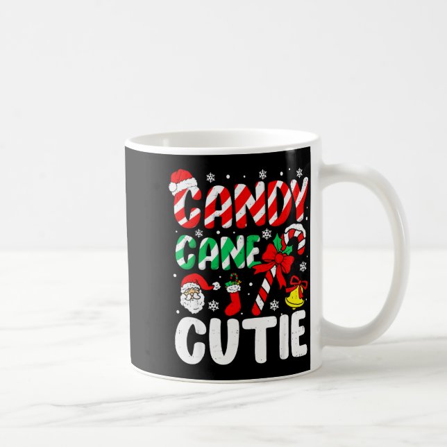 Caneca De Café Christmas Candy Cane Cutie Xmas Holiday Toddler Ki (Direita)