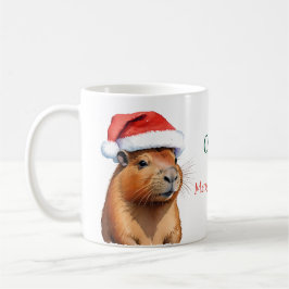 Caneca De Café Christmas Capybara