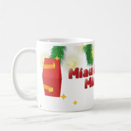 Caneca De Café Christmas Cat Miau