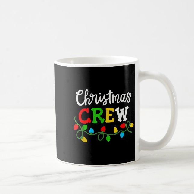 Caneca De Café Christmas Crew Matching Family Xmas Party Men Wome (Direita)