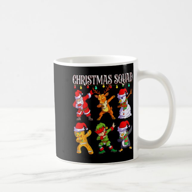 Caneca De Café Christmas Dab Santa Friends Matching Family Christ (Direita)