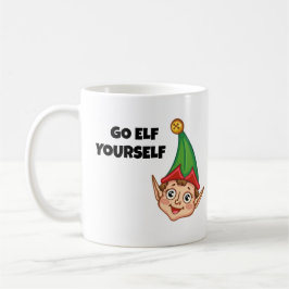 Caneca De Café  Christmas Elf, Go Elf Yourself 
