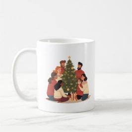 Caneca De Café Christmas Family & Friends Cozy Holiday Mug