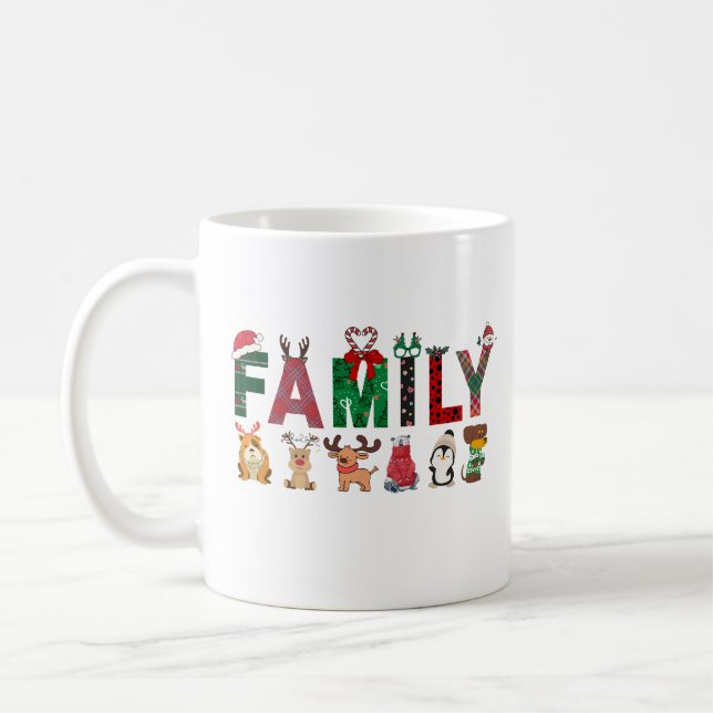 Caneca De Café Christmas Family Matching Shirts | holiday family  (Esquerda)