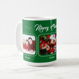 Caneca De Café Christmas Green Family Mug