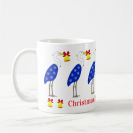 Caneca De Café Christmas Herons Mug