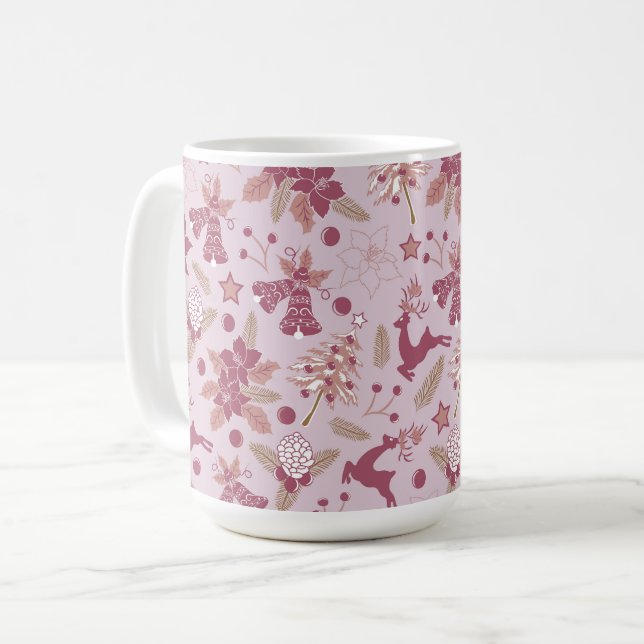 Caneca De Café Christmas holidays (Frente Esquerda)