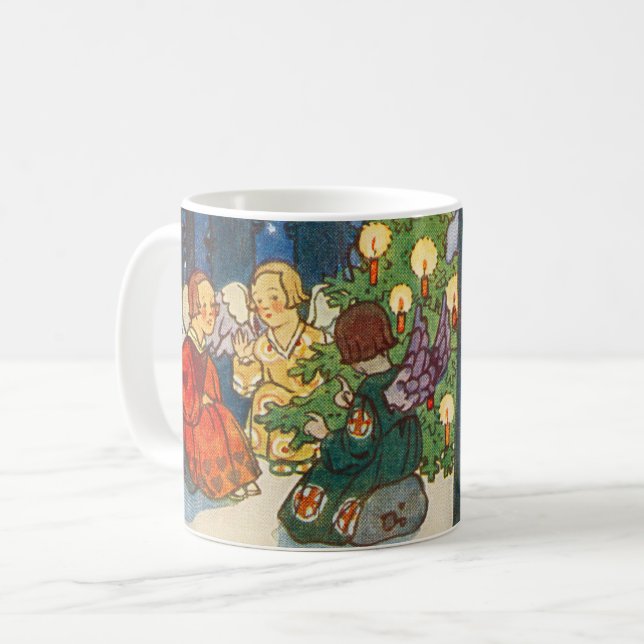 Caneca De Café Christmas in the forest - Zdenek Guth (Frente Esquerda)