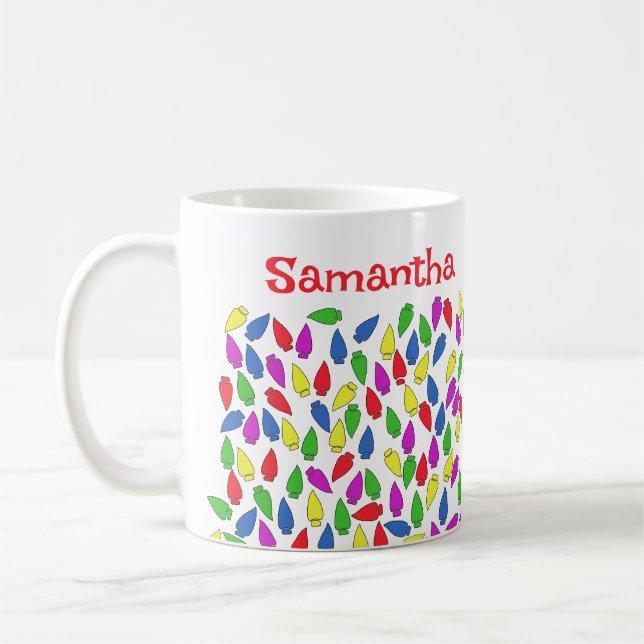 Caneca De Café Christmas Lights  (Esquerda)