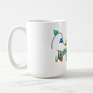 Caneca De Café Christmas lights mug