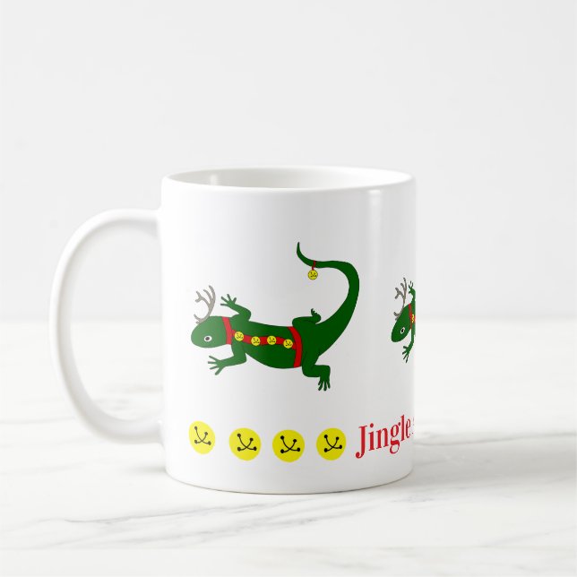 Caneca De Café Christmas Lizards Mug (Esquerda)