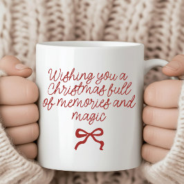Caneca De Café Christmas Magic & Memories Coffee Mug for Moms