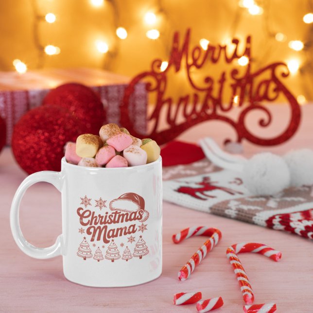 Caneca De Café Christmas Mama (Criador carregado)