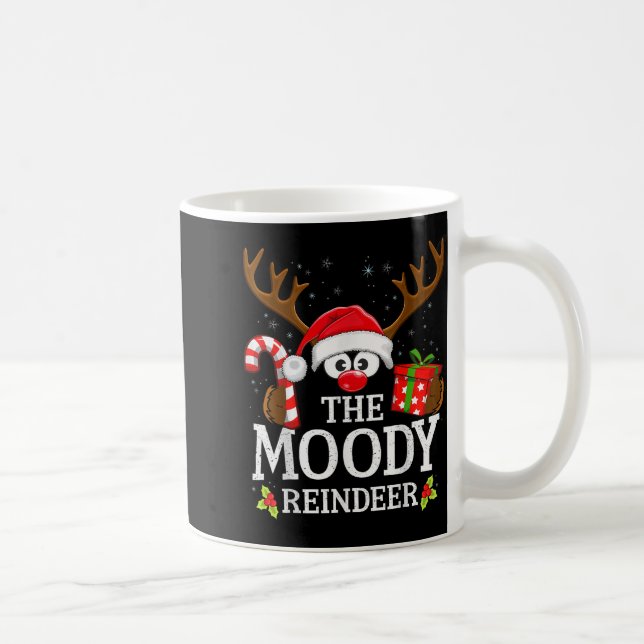 Caneca De Café Christmas Matching The Moody Reindeer Family  (Direita)