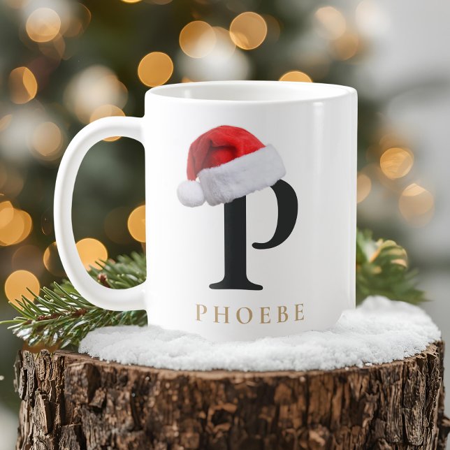 Caneca De Café Christmas Monogram Mug (Criador carregado)