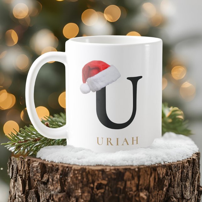 Caneca De Café Christmas Monogram Mug (Criador carregado)