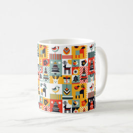 Caneca De Café Christmas Pattern