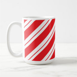 Caneca De Café Christmas Peppermint Candy Stripes