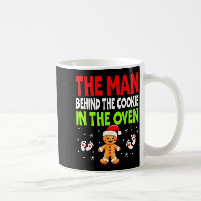 Caneca De Café Christmas Pregnancy The Man Behind The Cookie In T (Direita)