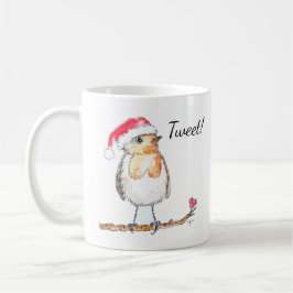 Caneca De Café Christmas Robin