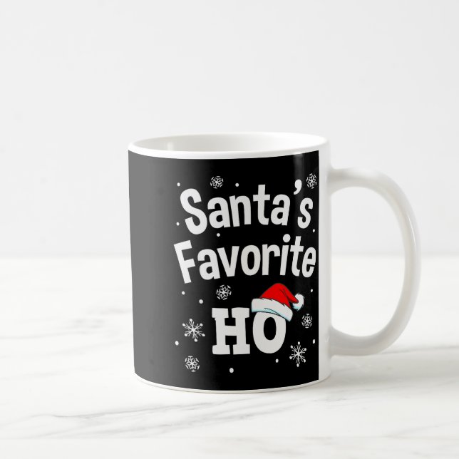Caneca De Café Christmas Santa's Favorite Ho Shirt, Adult Naughty (Direita)