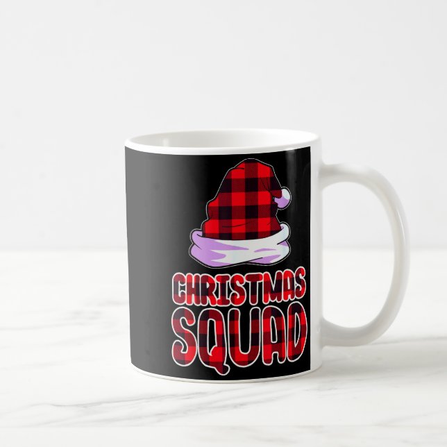 Caneca De Café Christmas Squad Family Group Matching Christmas Pa (Direita)