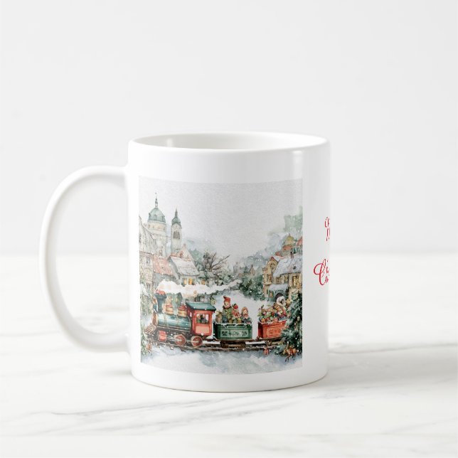 Caneca De Café Christmas train (Esquerda)