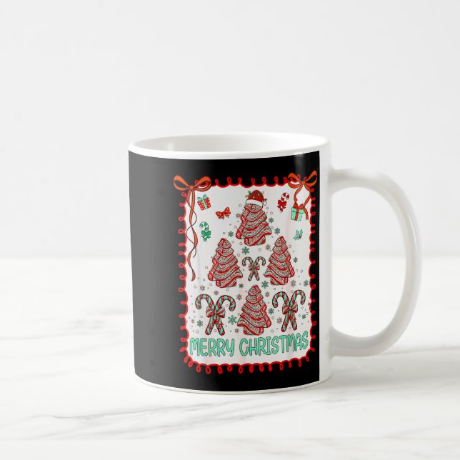 Caneca De Café Christmas Tree Cakes Funny Debbie Becky Jen Cake L (Direita)