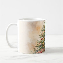 Christmas Tree Gifts Watercolor Presents Family Ho