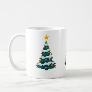 Caneca De Café Christmas tree with Snow Mug