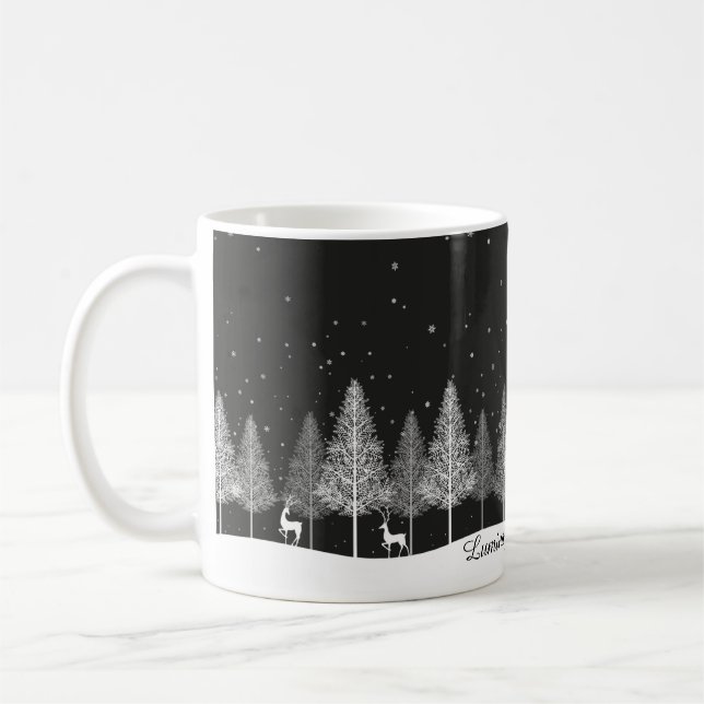Caneca De Café Christmas  white Mug (Esquerda)