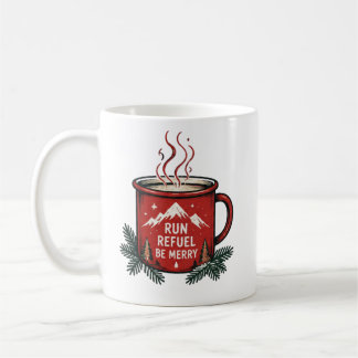 Caneca De Café Christmas Wreath Monogram Mug