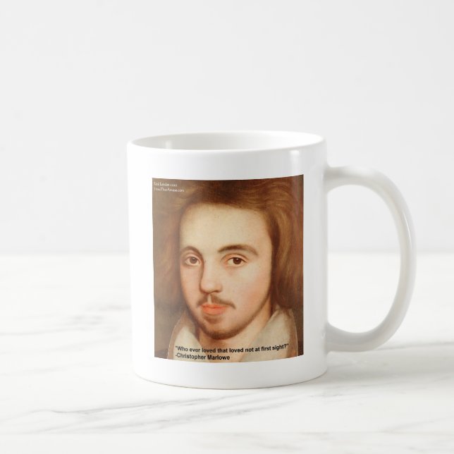 Caneca De Café Christopher Marlowe "Site de 1rua" Ofertas de Cita (Direita)