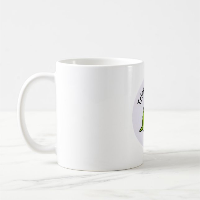 Caneca De Café Chubby Bird Frankenstein Parrotlet - Halloween (Esquerda)