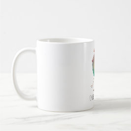 Caneca De Café Chubby Bird Peep, Whimsical bird, colourfull Koffi