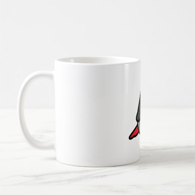 Caneca De Café Chubby Cinza Africana do Congo - Plucker (Esquerda)