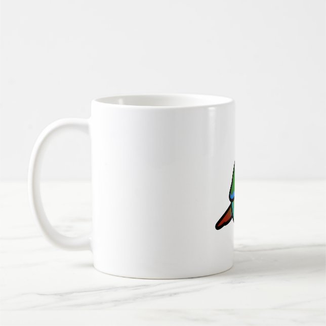 Caneca De Café Chubby Green Cheek Conure (Esquerda)
