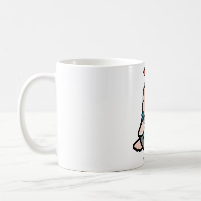 Caneca De Café Chubby Plucker Moluccan Cockatoon com Hoodie (Esquerda)