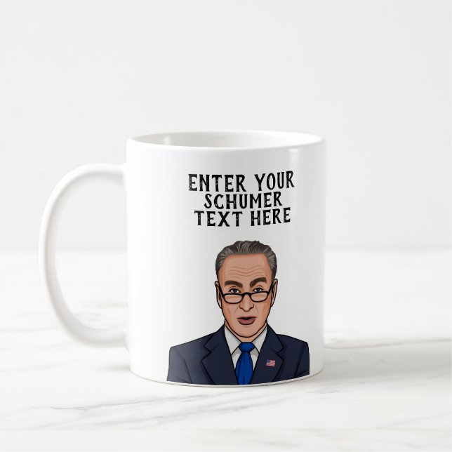 CANECA DE CAFÉ CHUCK SCHUMER PERSONALIZADO (Esquerda)