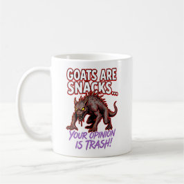 Caneca De Café Chupacabra Goats Are Snacks Funny Cryptid Humor
