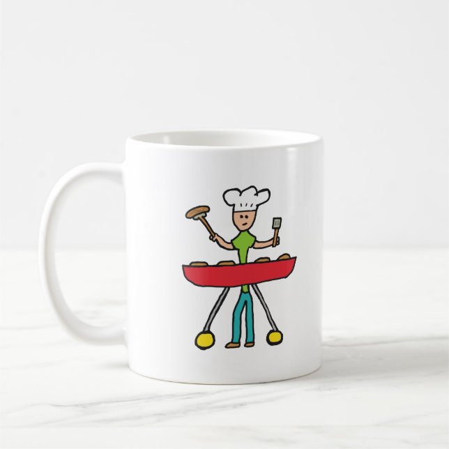 Caneca De Café Churrasco Barbecue Grillmaster (Esquerda)