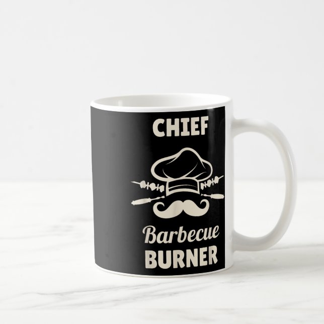 Caneca De Café Churrasco Chefe Burner Funny Griling Mestre Churra (Direita)