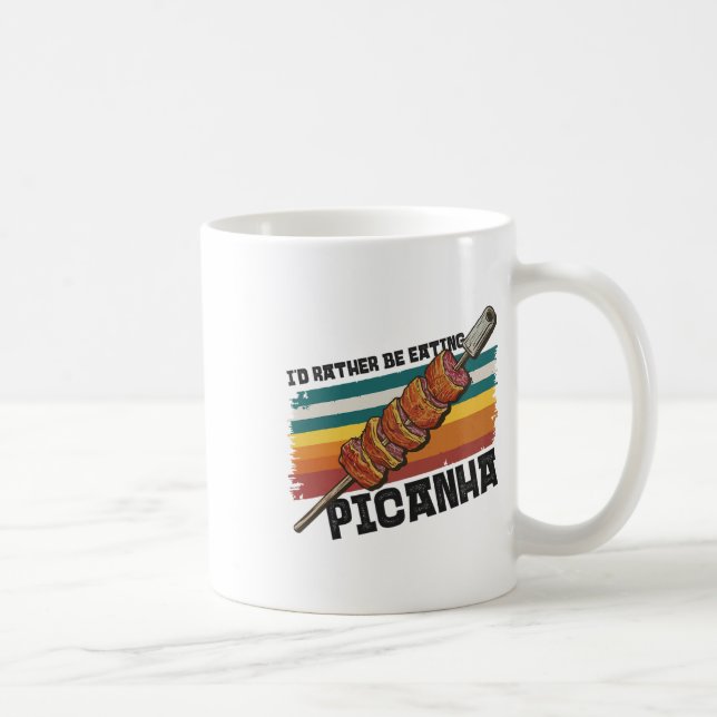 Caneca De Café Churrasco de bife com Design de tênis de Comida do (Direita)
