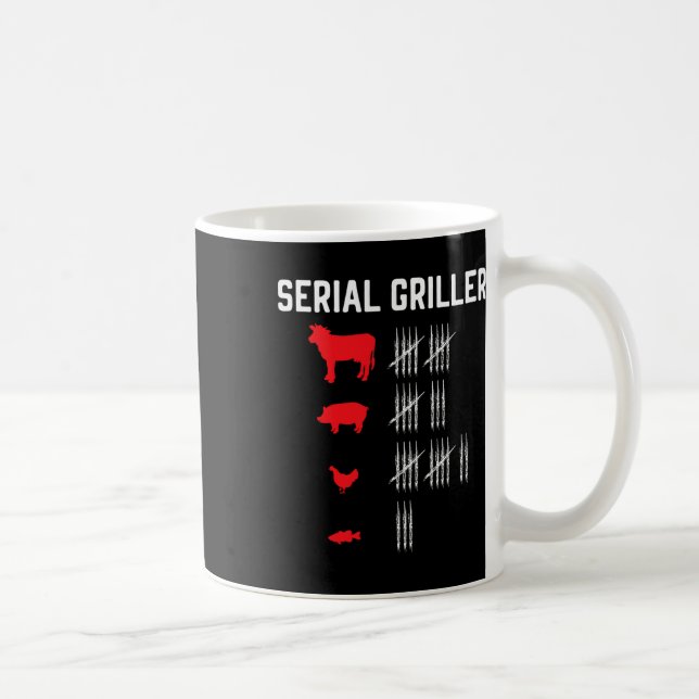 Caneca De Café Churrasco de churrasco Serial Griling Grillmaster  (Direita)